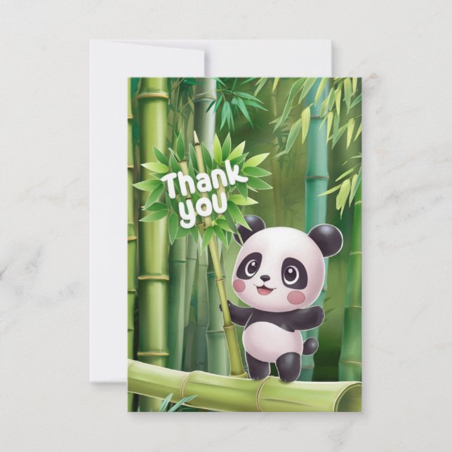 Magic Little Panda  Thank You Card (Front)