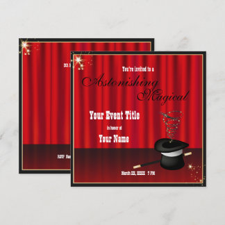 Magic Magician Event Custom Invite