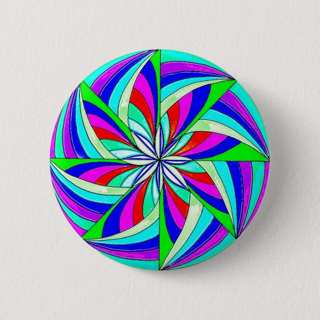Magic mandala 2 inch round button (Front)