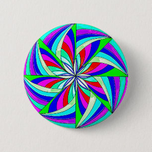 Magic mandala 2 inch round button