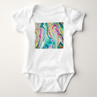 Magic Marbling: Metallic Paint Design.