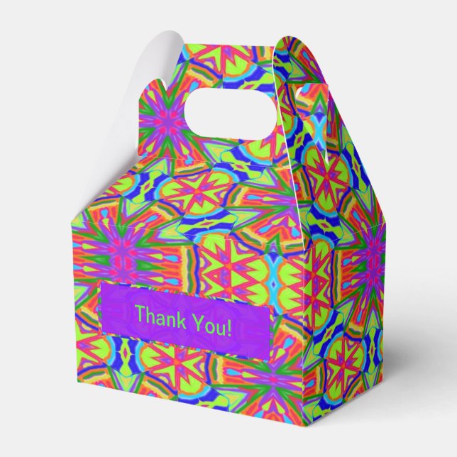 Magic Marker Kaleidoscope Favor Box (Back Side)