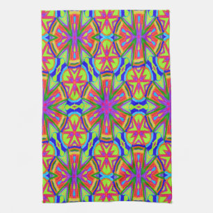 Magic Marker Kaleidoscope Kitchen Towel