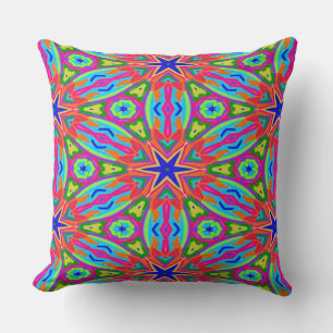 Magic Marker Stars Throw Pillow