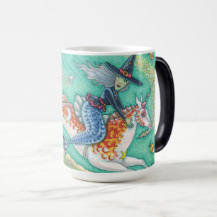 MAGIC MERMAID WITCH, HALLOWEEN MERHORSE MORPHE MUG