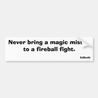 Magic Missile Bumper Sticker