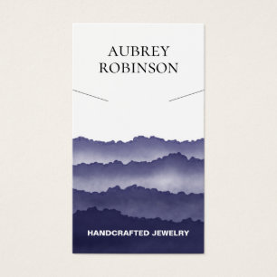 Magic Misty Mountains Blue Necklace Display Card