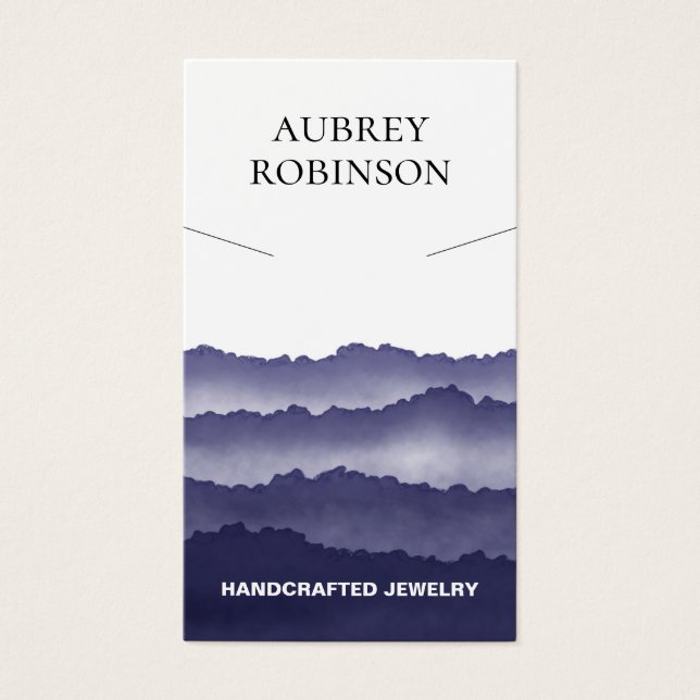 Magic Misty Mountains Blue Necklace Display Card (Front)