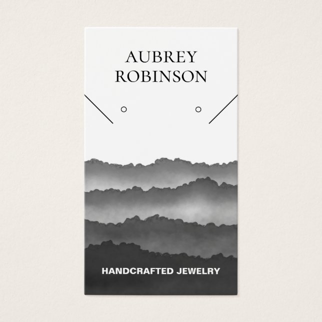 Magic Misty Mountains Grey Display Card (Front)