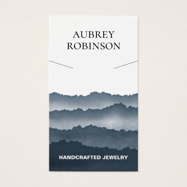 Magic Misty Mountains Grey Necklace Display Card (Front)