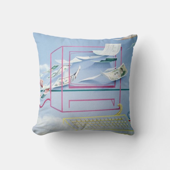 Magic Money detail Throw Pillow (Front)