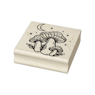 Magic Moon Toadstool Mushroom Stamp