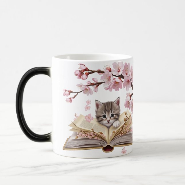 Magic Morphing Kitten Mug – Whimsical Cat (Left)