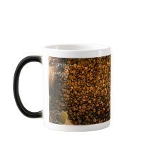 Morphing mug with coffee theme 