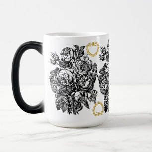 Magic Mug d'amour Rose noir et blanc