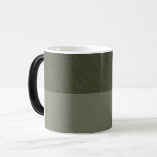 Magic Mug en céramique vert de mousse de bruit sur matte