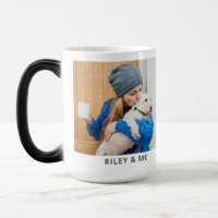 Mug photo et nom de l'animal mignon simple moderne
