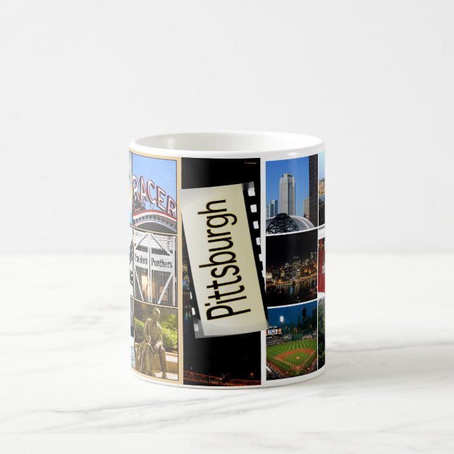 Magic Mug-Pittsburgh Image Appears when hot Mug (Center)