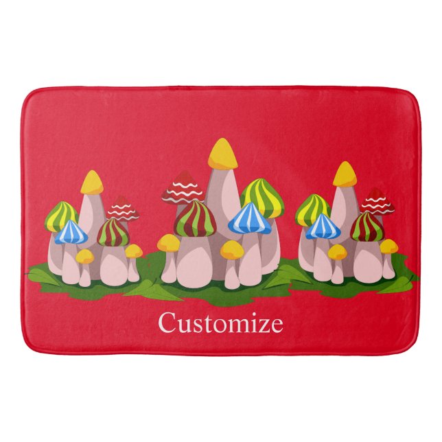 Magic Mushroom Cathedral Thunder_Cove  Bath Mat (Front)