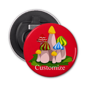 Magic Mushroom Cathedral Thunder_Cove Bottle Opener