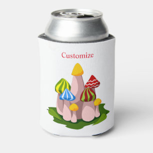 Magic Mushroom Cathedral Thunder_Cove Can Cooler