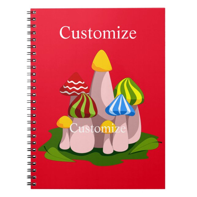 Magic Mushroom Cathedral Thunder_Cove Notebook (Front)