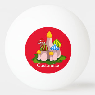 Magic Mushroom Cathedral Thunder_Cove  Ping Pong Ball