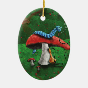 Magic Mushroom Ceramic Ornament