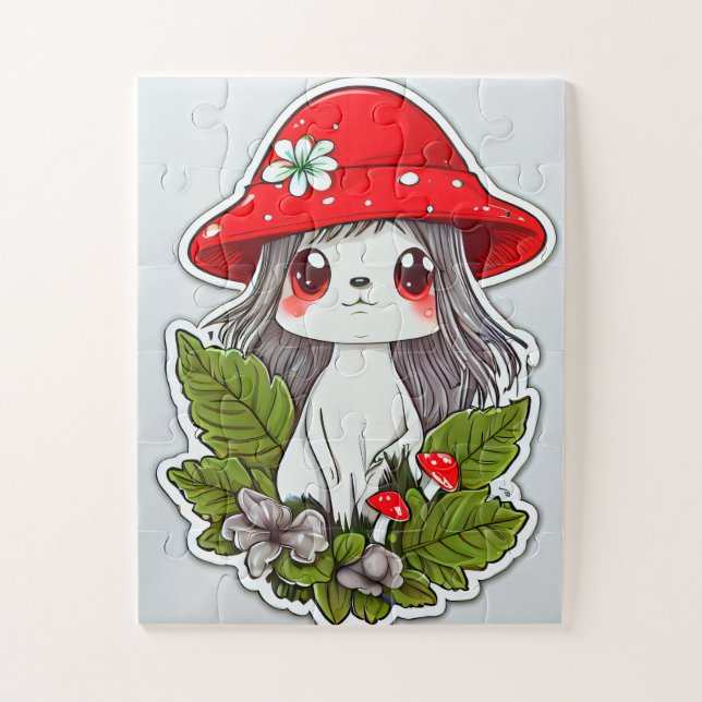 Magic Mushroom Creatures Puzzle (Vertical)