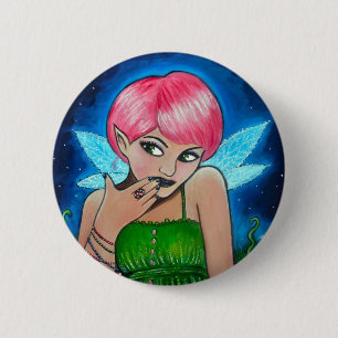 Magic Mushroom Faery 2 Inch Round Button