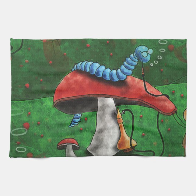 Magic Mushroom Kitchen Towel (Horizontal)