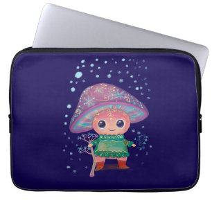 magic mushroom laptop sleeve