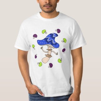 Magic Mushroom Lover Strange Weird mushroom art T-Shirt