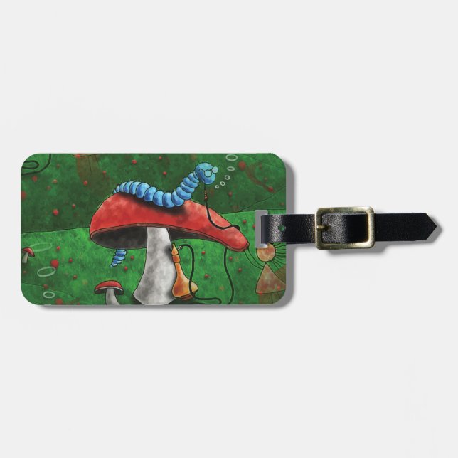Magic Mushroom Luggage Tag (Front Horizontal)