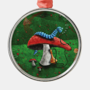 Magic Mushroom Metal Ornament