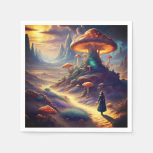 Magic Mushroom Planet  Napkin