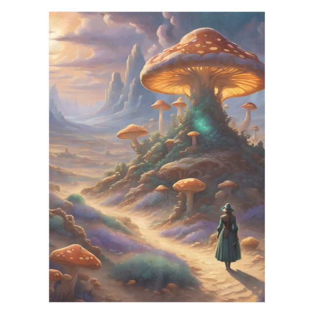 Magic Mushroom Planet  Tablecloth (Front)