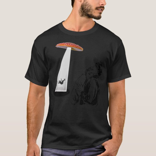 Magic Mushroom Psychedelic - Psilocybin Cubensis - T-Shirt (Front)