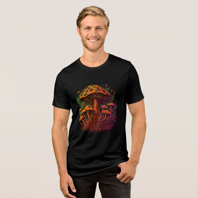 Magic Mushroom Retro Vibes Tee (Front Full)