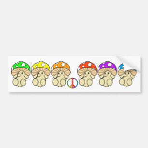 Magic Mushrooms Bumper Sticker