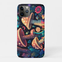 Magic mushrooms butterflies    