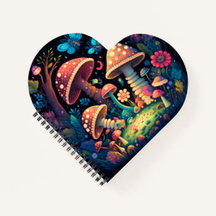 Magic mushrooms butterflies      notebook