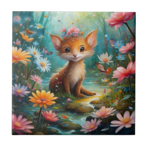 Magic mushrooms butterflies      tile