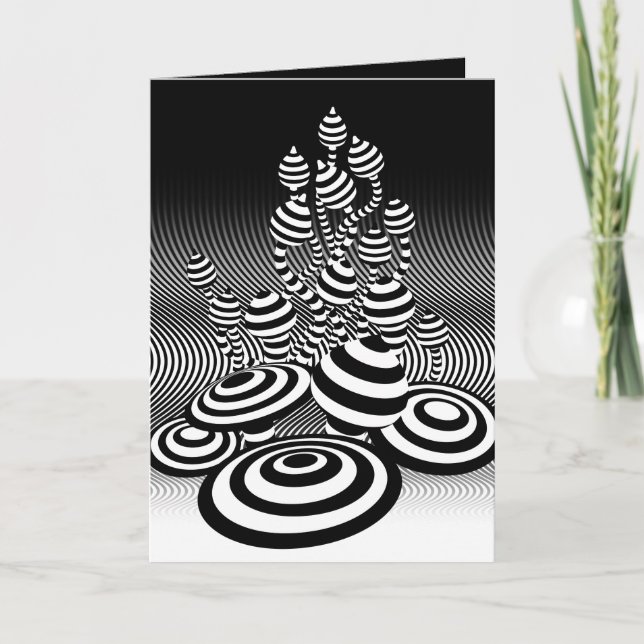 Magic Mushrooms Greetings card (Front)