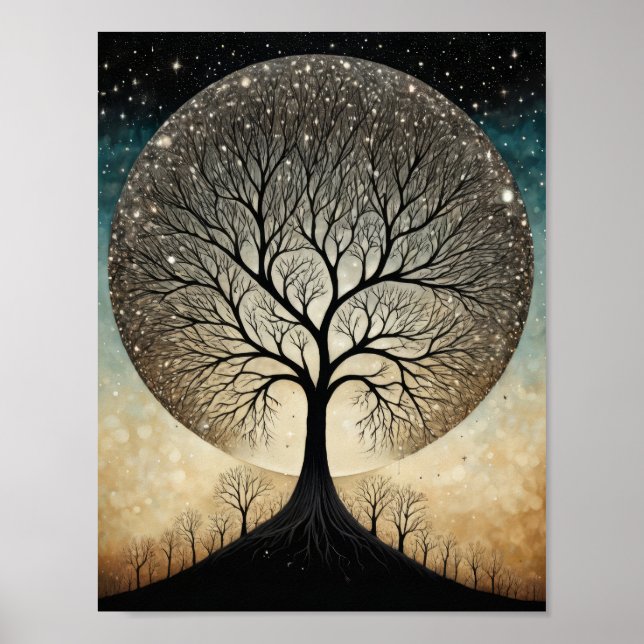 Magic mystical tree poster (Front)