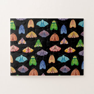 Magic night moth pattern. Mystical butterfly  Jigsaw Puzzle