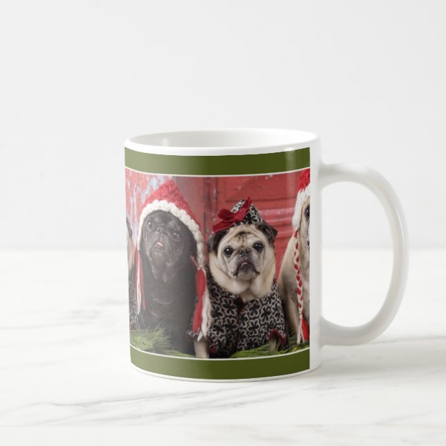 Magic of Christmas Pug Mug by Pugs and Kisses (Right)