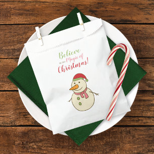 Magic of Christmas Snowman Favour Bag