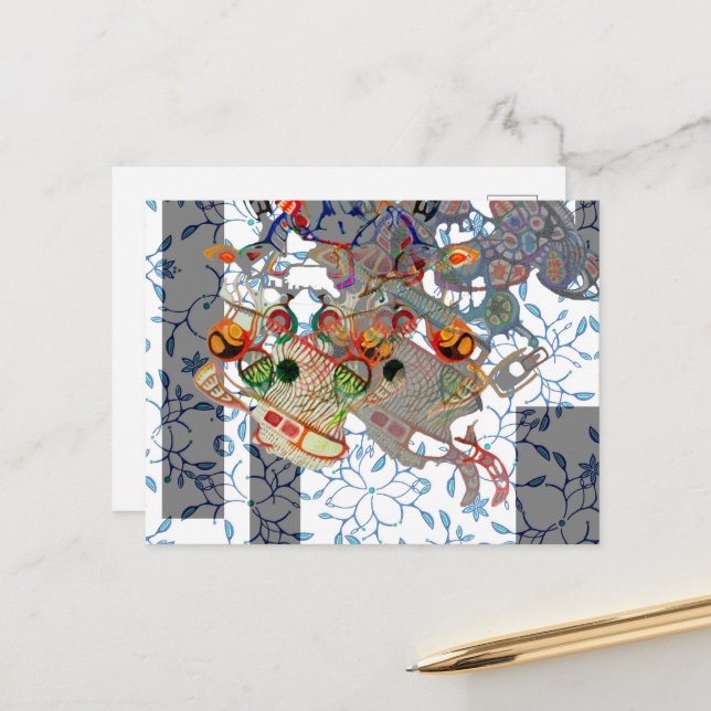 Magic of Grey  Postcard (Front/Back In Situ)