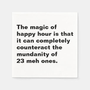 Magic of Happy Hour cocktail napkin